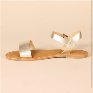 Gold Sandal flats